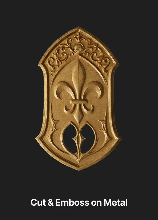 Cut & Emboss on Metal