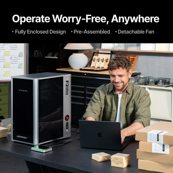 xTool Laser Engraver xTool F2 Ultra Dual-Laser Engraver (60W MOPA Fiber + 40W Diode)