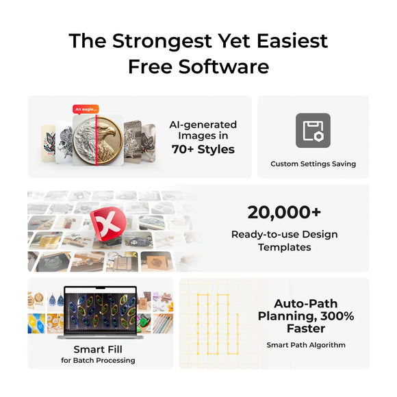 xTool Laser Engraver xTool P2S 55W Desktop CO₂ Laser Cutter