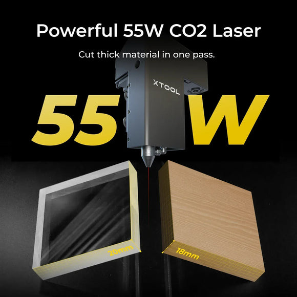 xTool Laser Engraver xTool P2S 55W Desktop CO₂ Laser Cutter