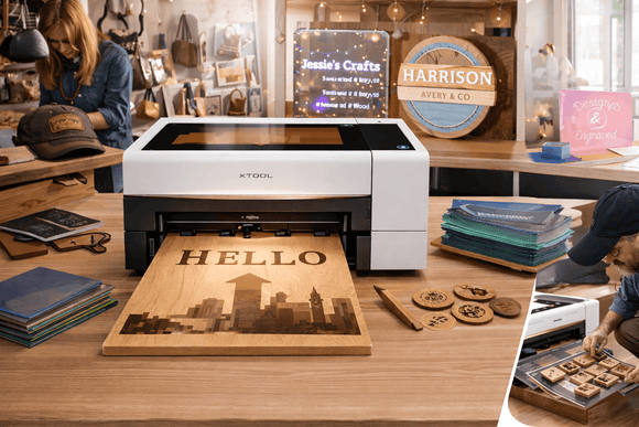 xTool Laser Engraver xTool P2S 55W Desktop CO₂ Laser Cutter