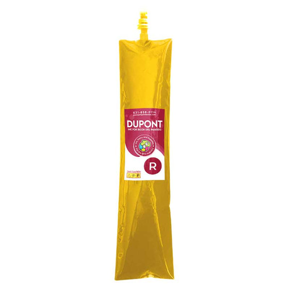 DuPont DTG Ink 500ml XL Yellow DuPont ink Bag for Anajet mPower and Ricoh Ri