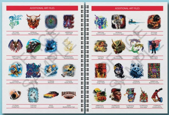 iColor Transfer paper Artwork for White Toner Transfer Printers Collection (physical copy)