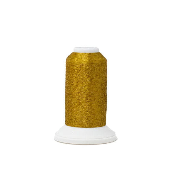 Madeira Thread Cone (2700 yd) Antique Gold 4204 #40 Weight Madeira Polyester Metallic Thread