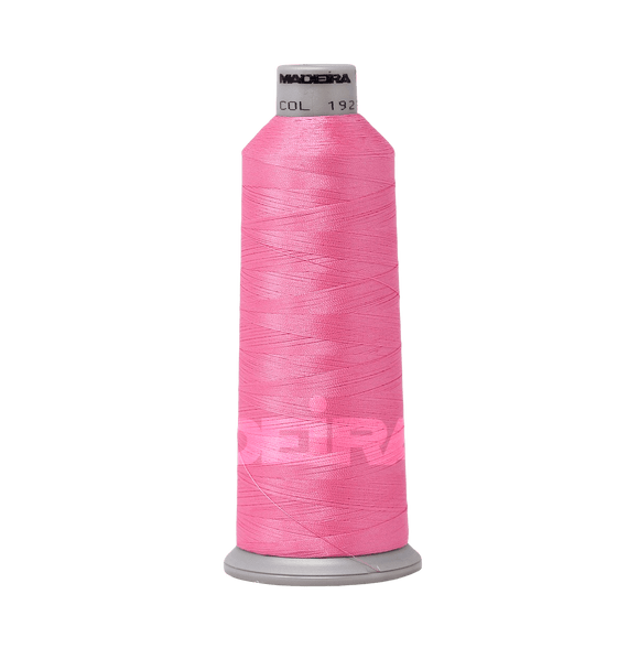 Madeira Thread Cone (5500 yd) Bubble Gum Pink 1921 #40 Weight Madeira Polyneon Thread