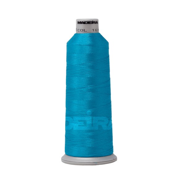 Madeira Thread Cone (5500 yd) Caribbean Blue 1694 #40 Weight Madeira Polyneon Thread