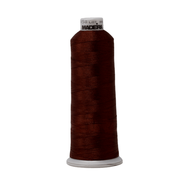 Madeira Thread Cone (5500 yd) Chestnut 1858 #40 Weight Madeira Polyneon Thread