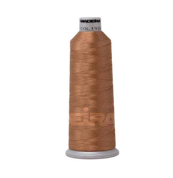 Madeira Thread Cone (5500 yd) Dark Champagne 1926 #40 Weight Madeira Polyneon Thread