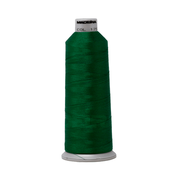 Madeira Thread Cone (5500 yd) Emerald Isle 1751 #40 Weight Madeira Polyneon Thread