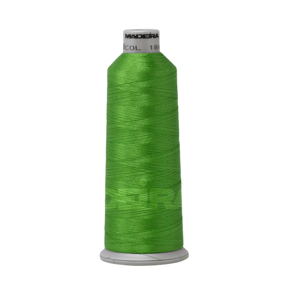 Madeira Thread Cone (5500 yd) Lime Green 1848 #40 Weight Madeira Polyneon Thread