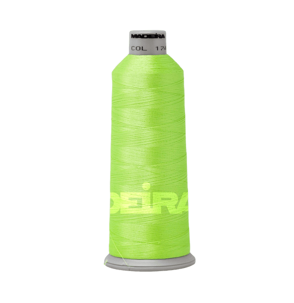 Madeira Thread Cone (5500 yd) Margarita Lime 1748 #40 Weight Madeira Polyneon Thread