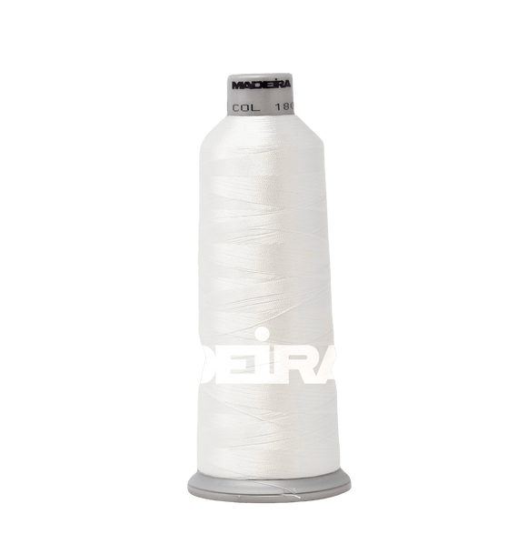 Madeira Thread Cone (5500 yd) Natural White 1804 #40 Weight Madeira Polyneon Thread