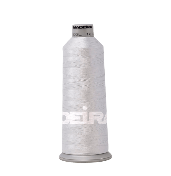 Madeira Thread Cone (5500 yd) Sterling Silver 1687 #40 Weight Madeira Polyneon Thread