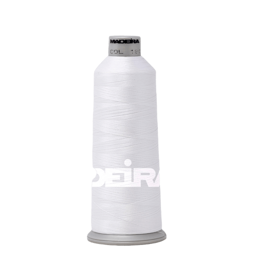 Super White 1801 #40 Weight Madeira Polyneon Thread