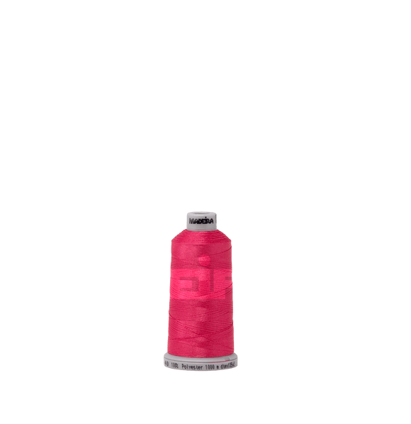 Madeira Thread Spool (1100 yd) Deep Pink 1584 #40 Weight Madeira Polyneon Thread