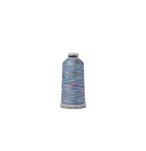 162 Blue Thread Multi-Color Light Blue 1606 #40 Weight Madeira Polyneon Thread | GPI ...