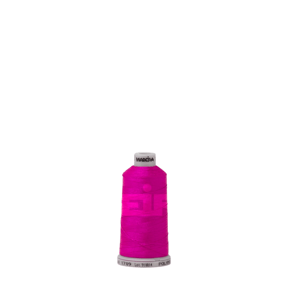 Madeira Thread Spool (1100 yd) Shocking Pink 1709 #40 Weight Madeira Polyneon Thread