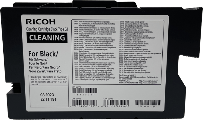 Cleaning Cartridges for Ricoh Ri 1000 / Ri 2000 Type G1 | GPI Supplies