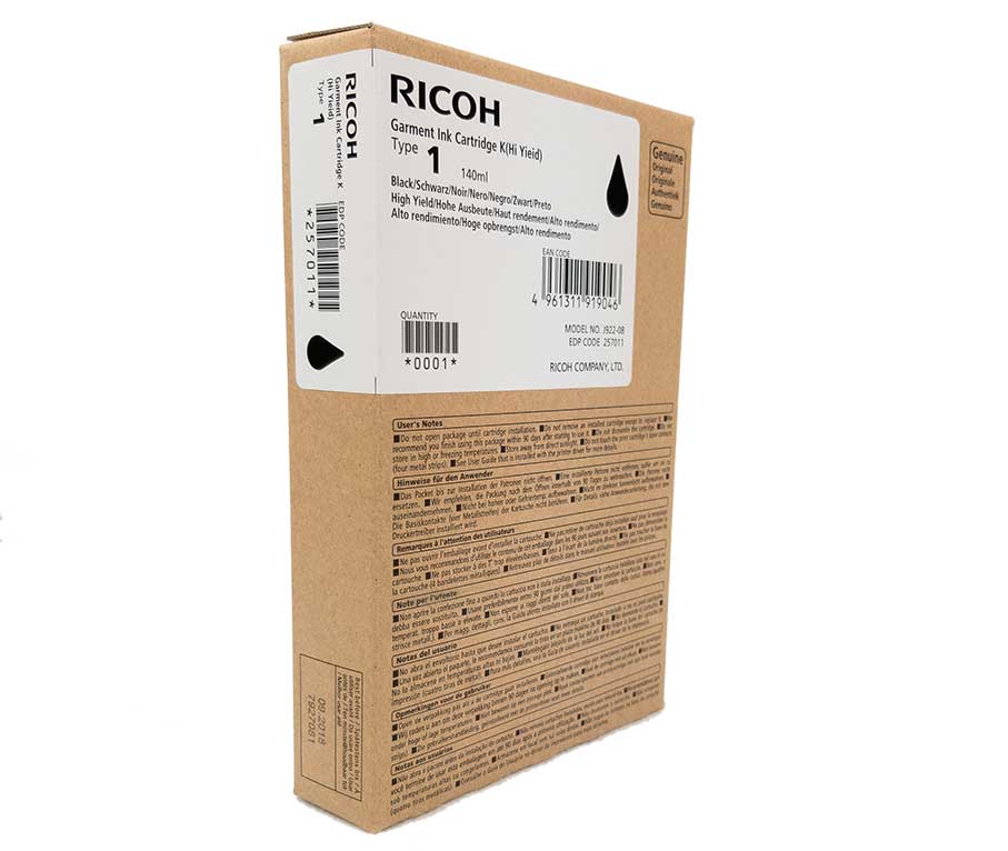 Ricoh Ri 100 Garment Ink Cartridges | GPI Supplies