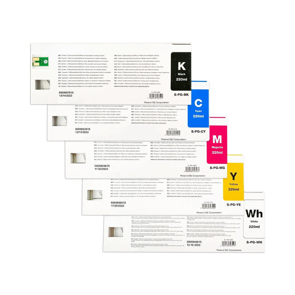 Roland DTF Ink Roland BY-20 DTF Ink, Textile Pigment Cartridges - 220ML