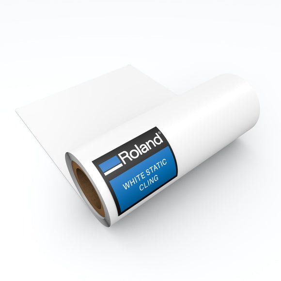 Roland Media 20in x 50ft Roland White Static Cling