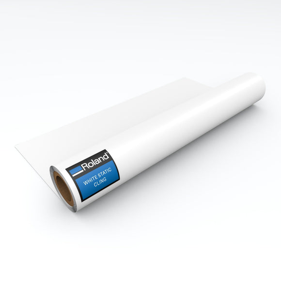 Roland Media 54in x 75ft Roland White Static Cling