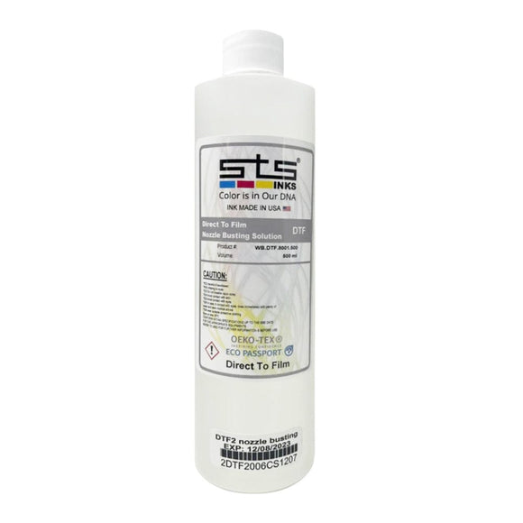 STS DTF Cleaning STS Direct to Film Nozzle Busting Solution 500ml