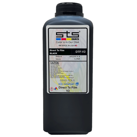 STS DTF Ink Black DTF Ink Liter Bottles