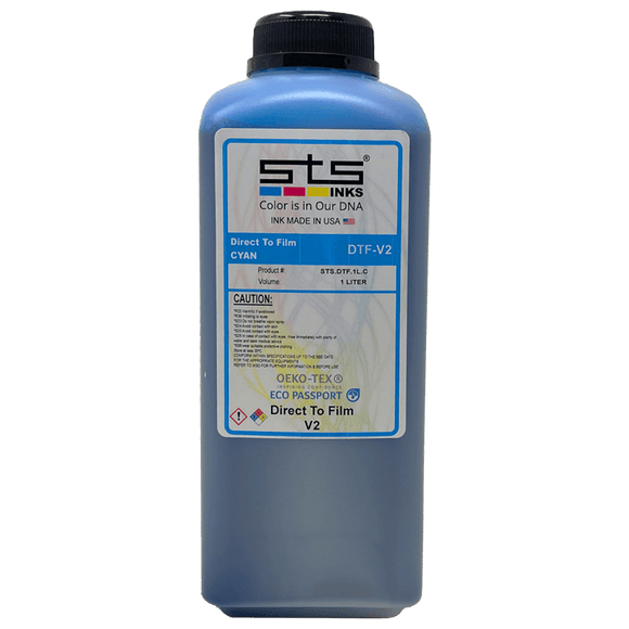 STS DTF Ink Cyan DTF Ink Liter Bottles